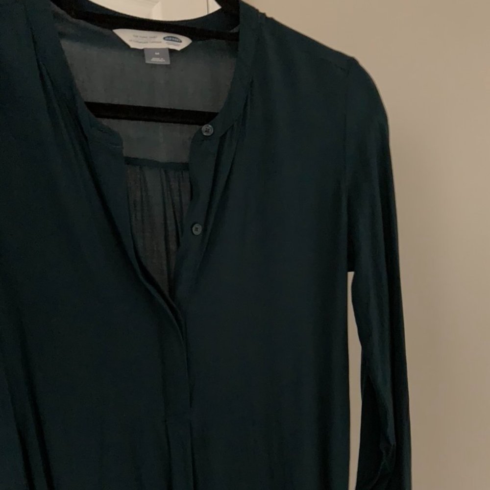 Jewel tone green blouse (Old Navy)
